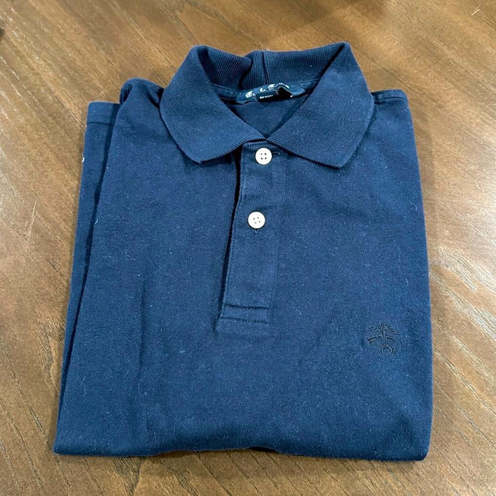 Brooks Brothers navy blue short sleeves girl’s polos uniform NWT